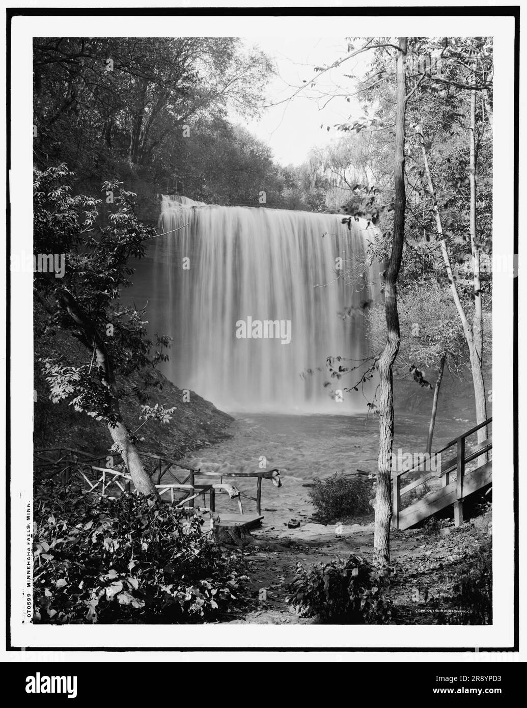 Minnehaha Falls, Minneapolis, Minn., c1908. Banque D'Images