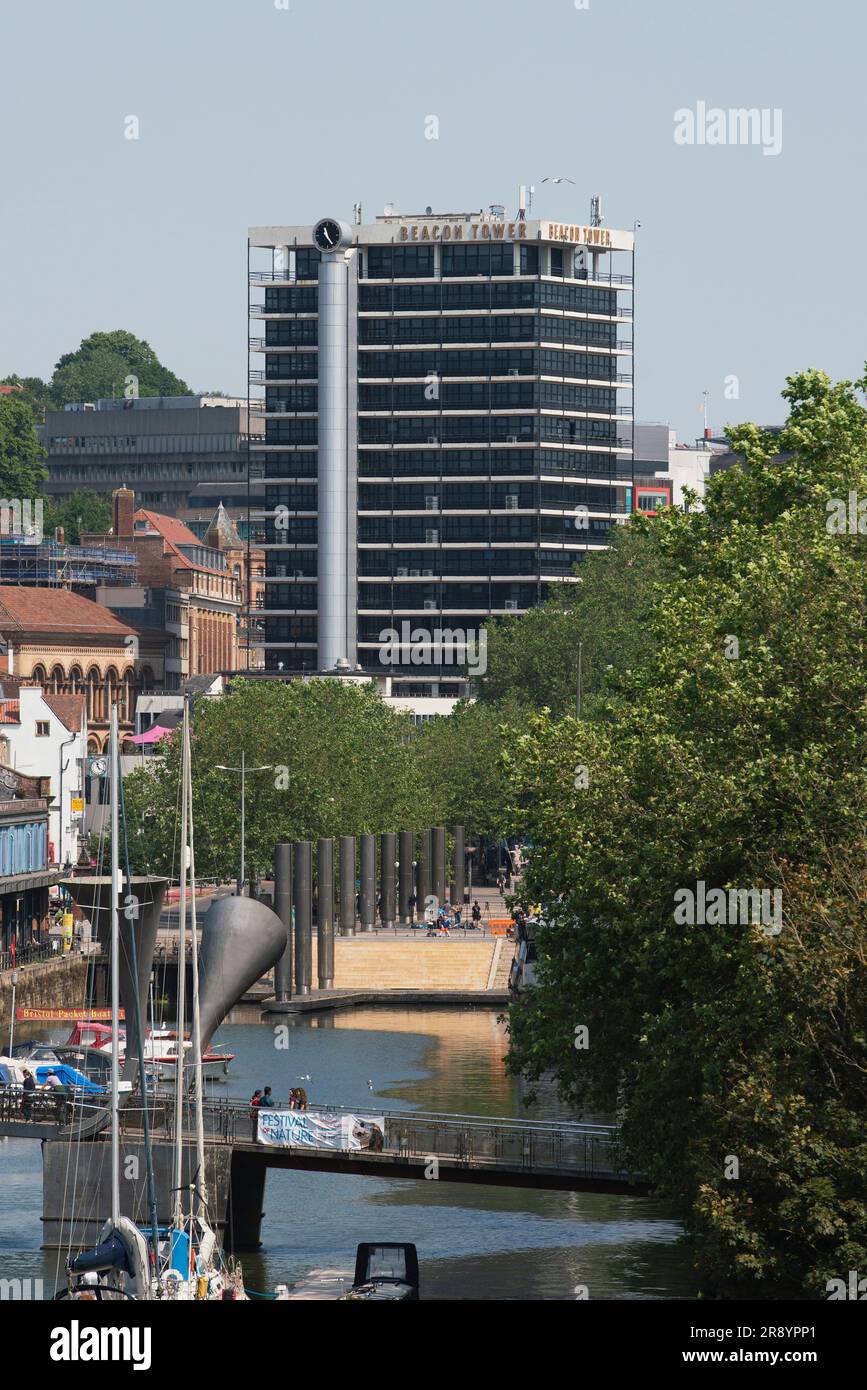 Beacon Tower, anciennement Colston Towers, dans le centre-ville de Bristol, Angleterre, Royaume-Uni Banque D'Images