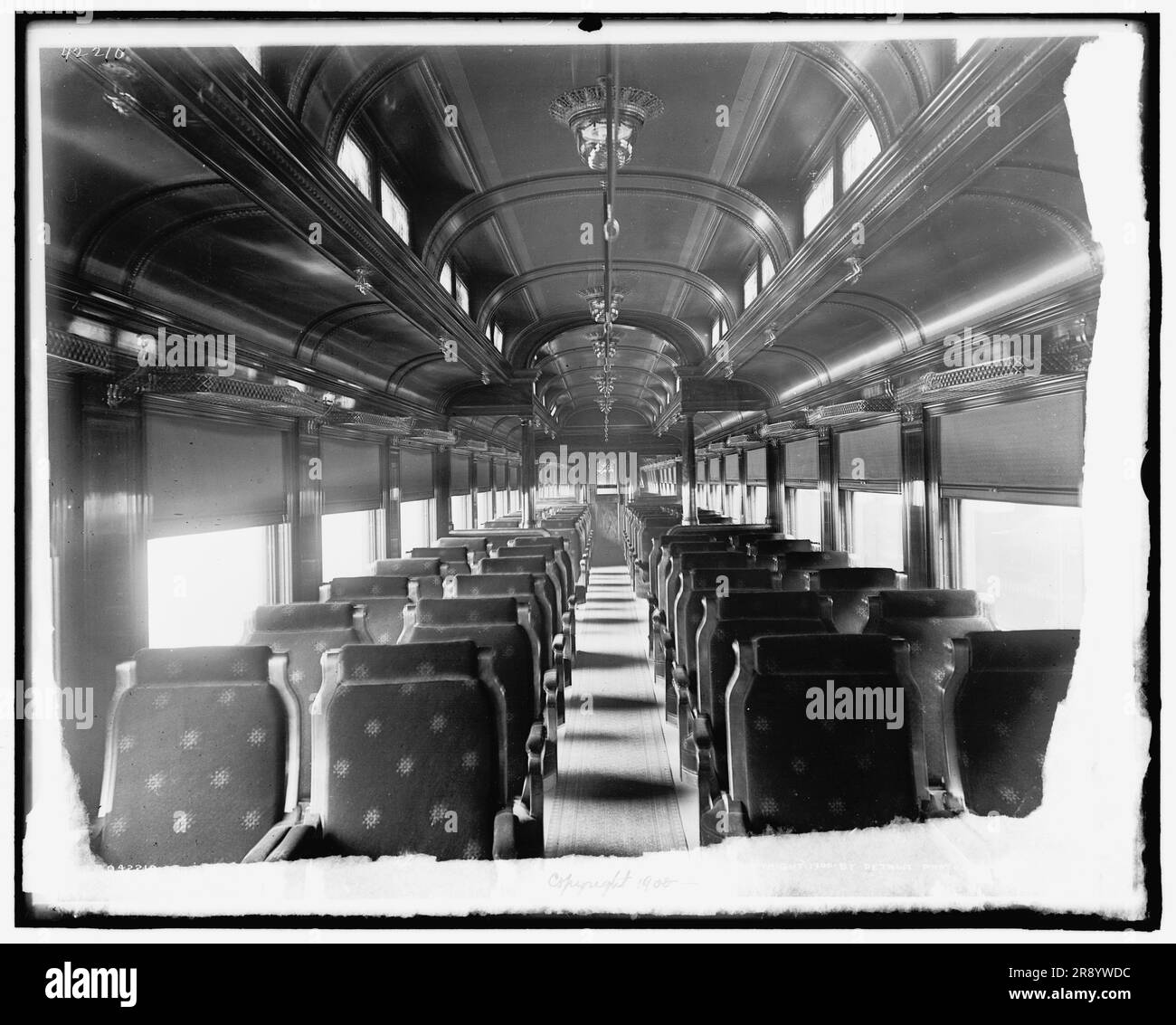 Intérieurs de voitures, Chicago et Alton Railroad, C1900. Banque D'Images