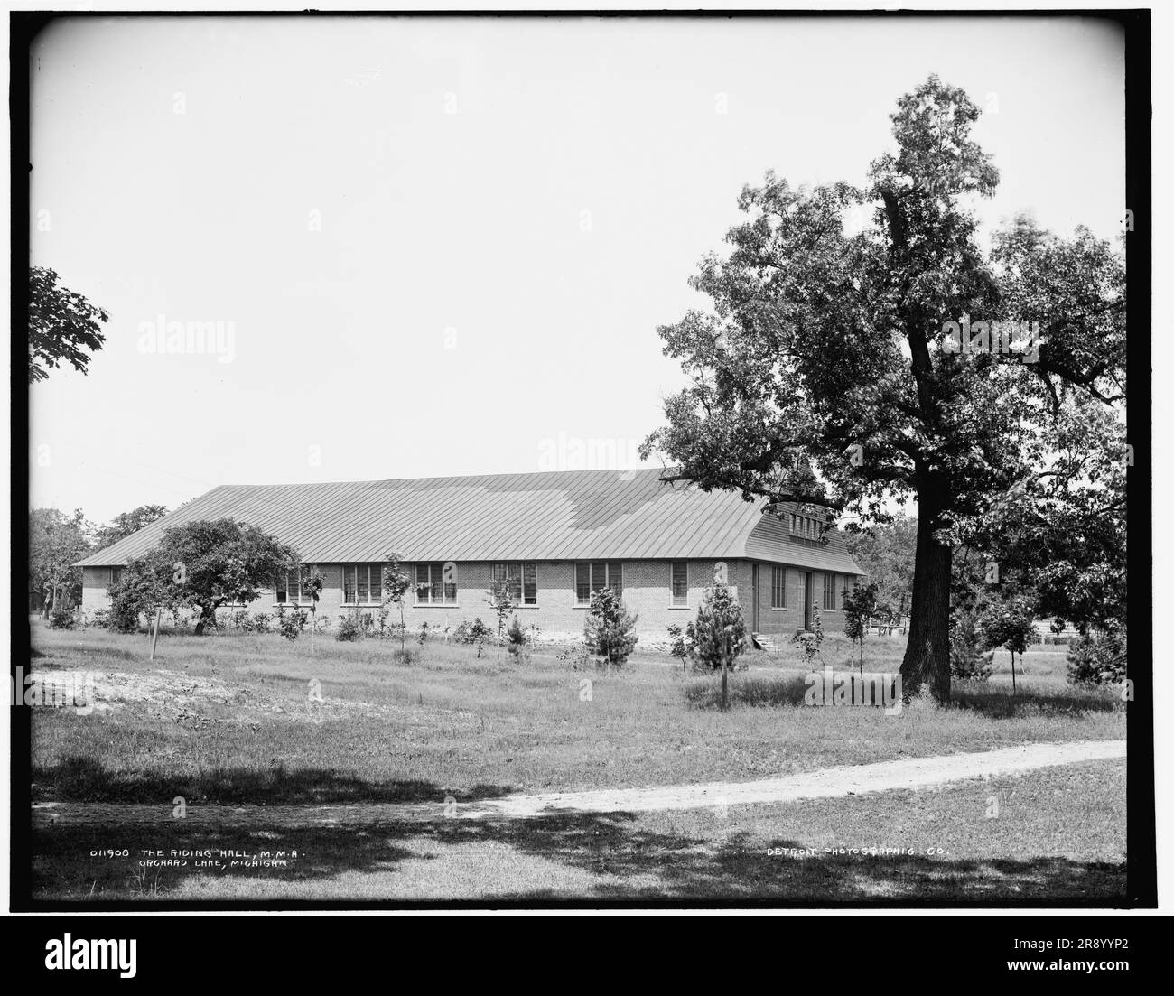 The Riding Hall, M.M.A., Orchard Lake, Michigan, entre 1890 et 1901. Banque D'Images