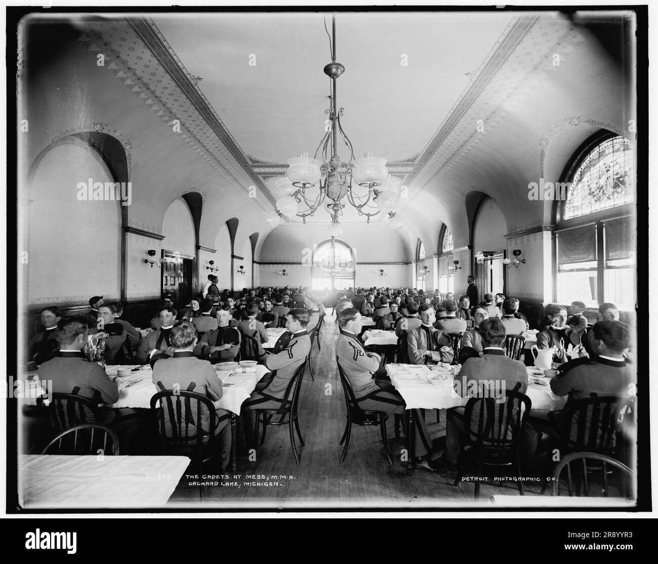 Les Cadets at Mess, M.M.A., Orchard Lake, Michigan, entre 1890 et 1901. Banque D'Images