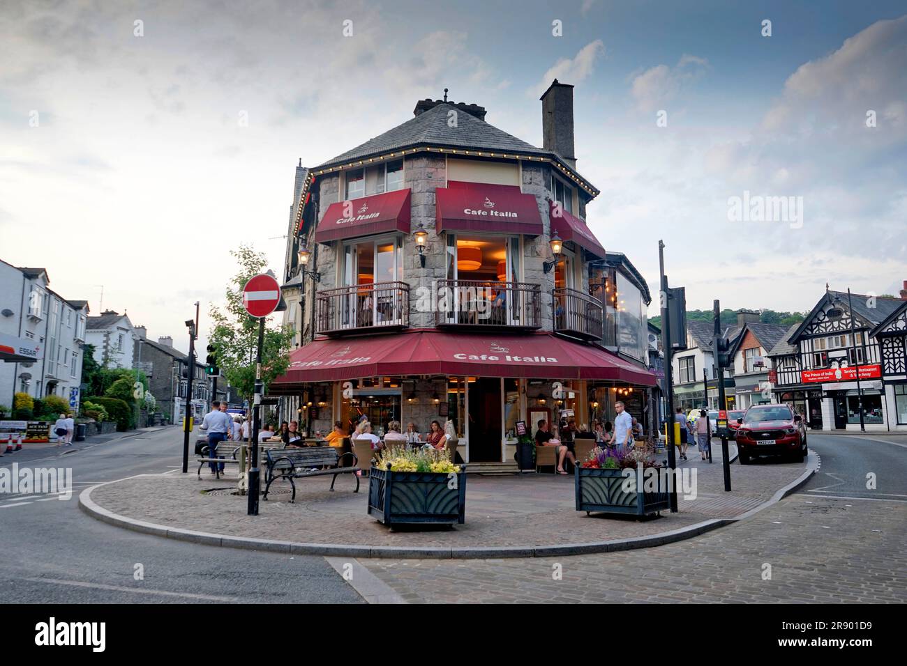 Cafe Italia, Windermere, Lake District, Angleterre Banque D'Images