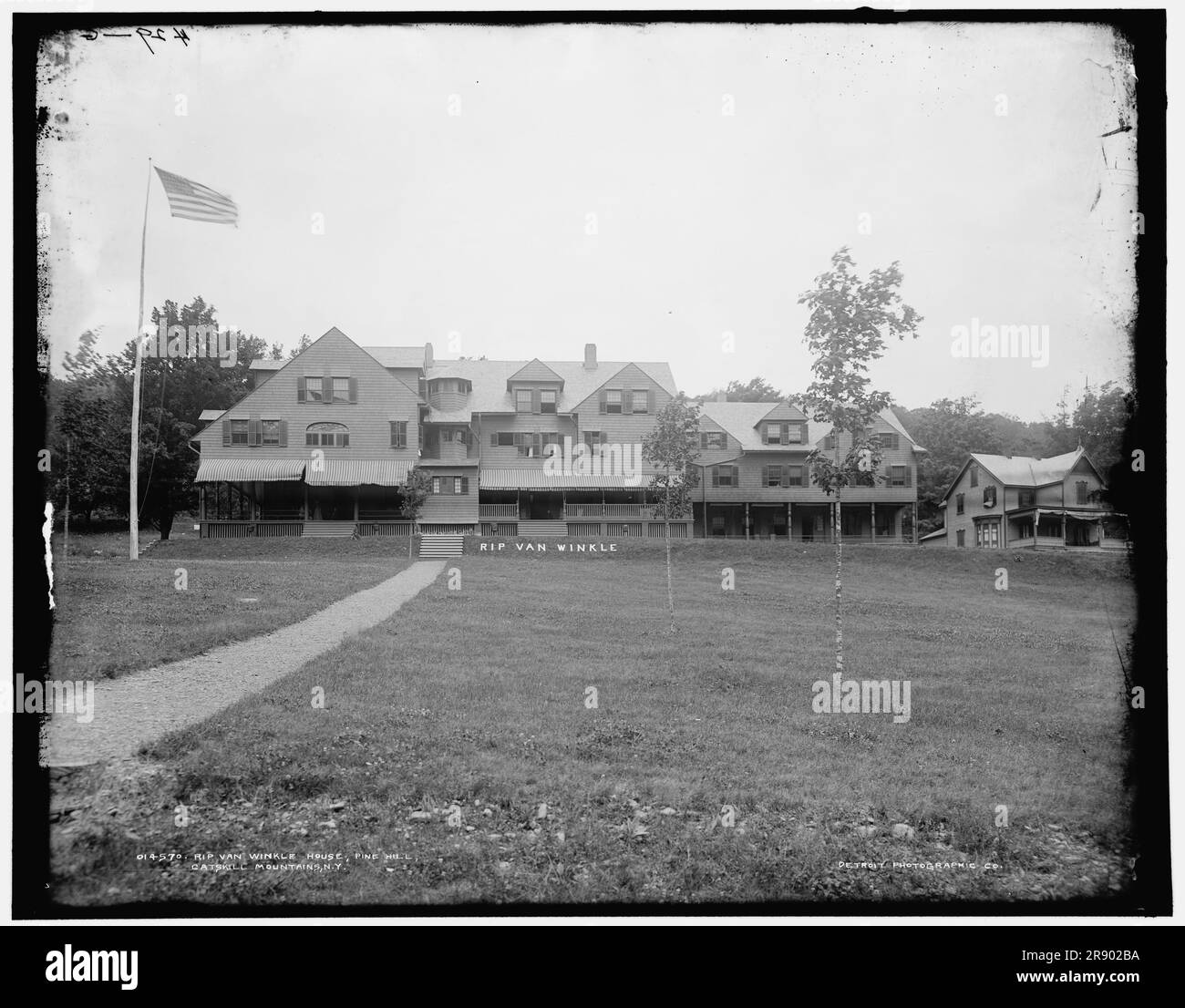 RIP Van Winkle House, Pine Hill, Catskill Mountains, New York, (1902?). Banque D'Images