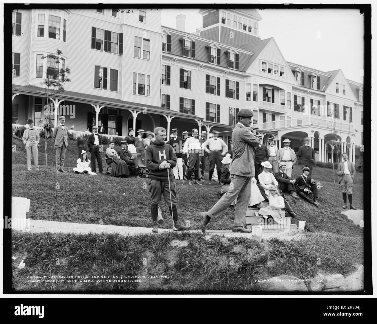 Finale pour la coupe Stickney, Graham Driving, Mount Pleasant Golf Links, White Mountains, entre 1890 et 1901. Banque D'Images