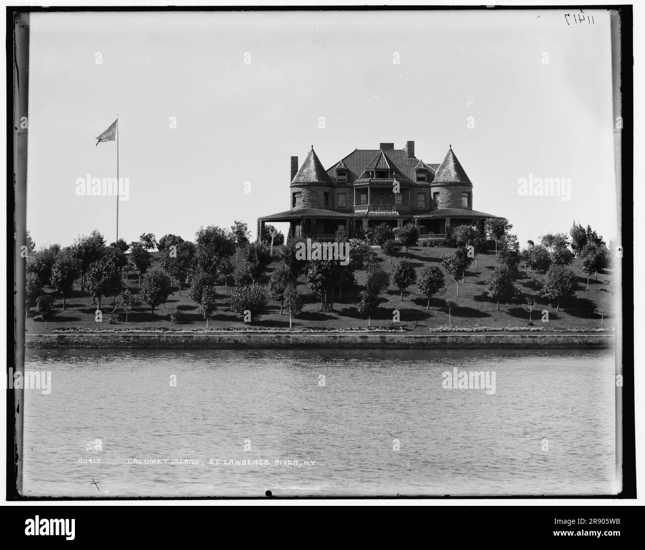 Calumet Island, St. Lawrence River, N.Y., entre 1890 et 1901. Banque D'Images