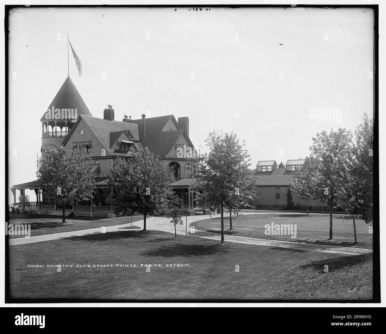 Country club, grosse Pointe Farms, Detroit [sic], entre 1890 et 1901. Banque D'Images