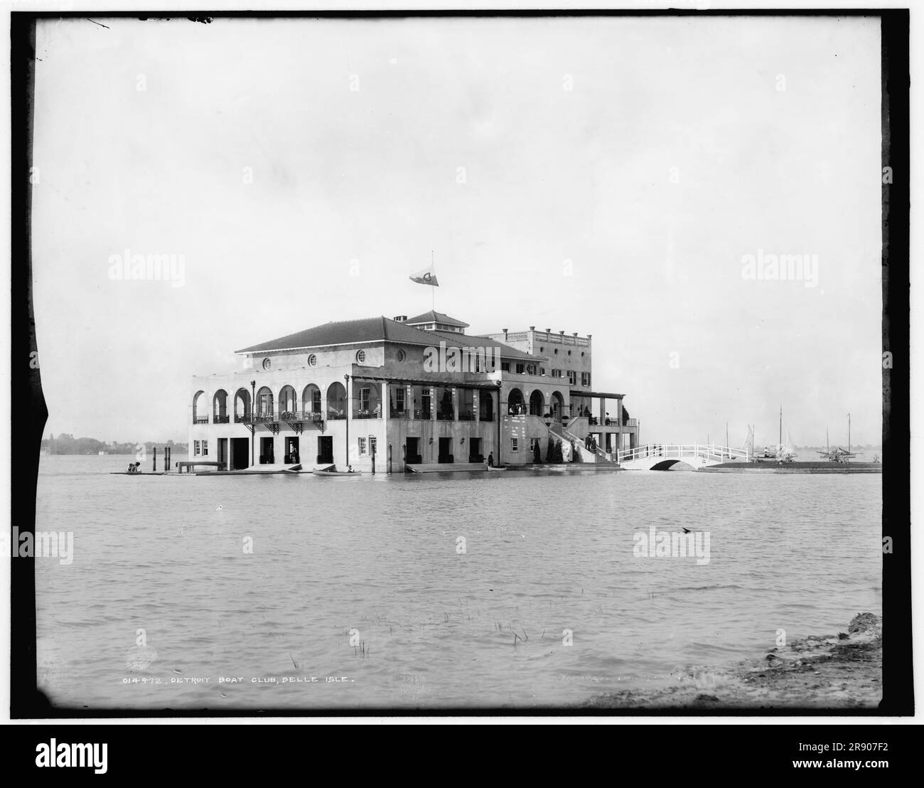 Detroit Boat Club, Belle Isle Park, c1902. Banque D'Images