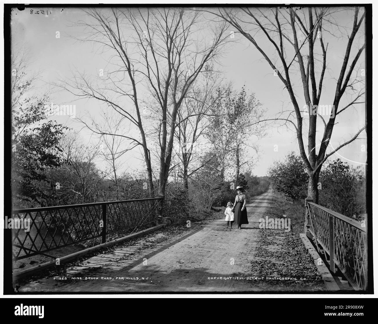 Mine Brook Road, Far Hills, N.J., C1900. Banque D'Images