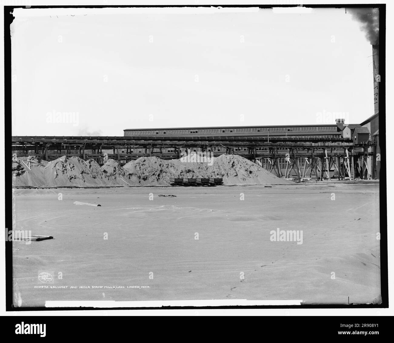 Moulins à timbre Calumet et Hecla, Lake Linden, Michigan, c1906. Banque D'Images