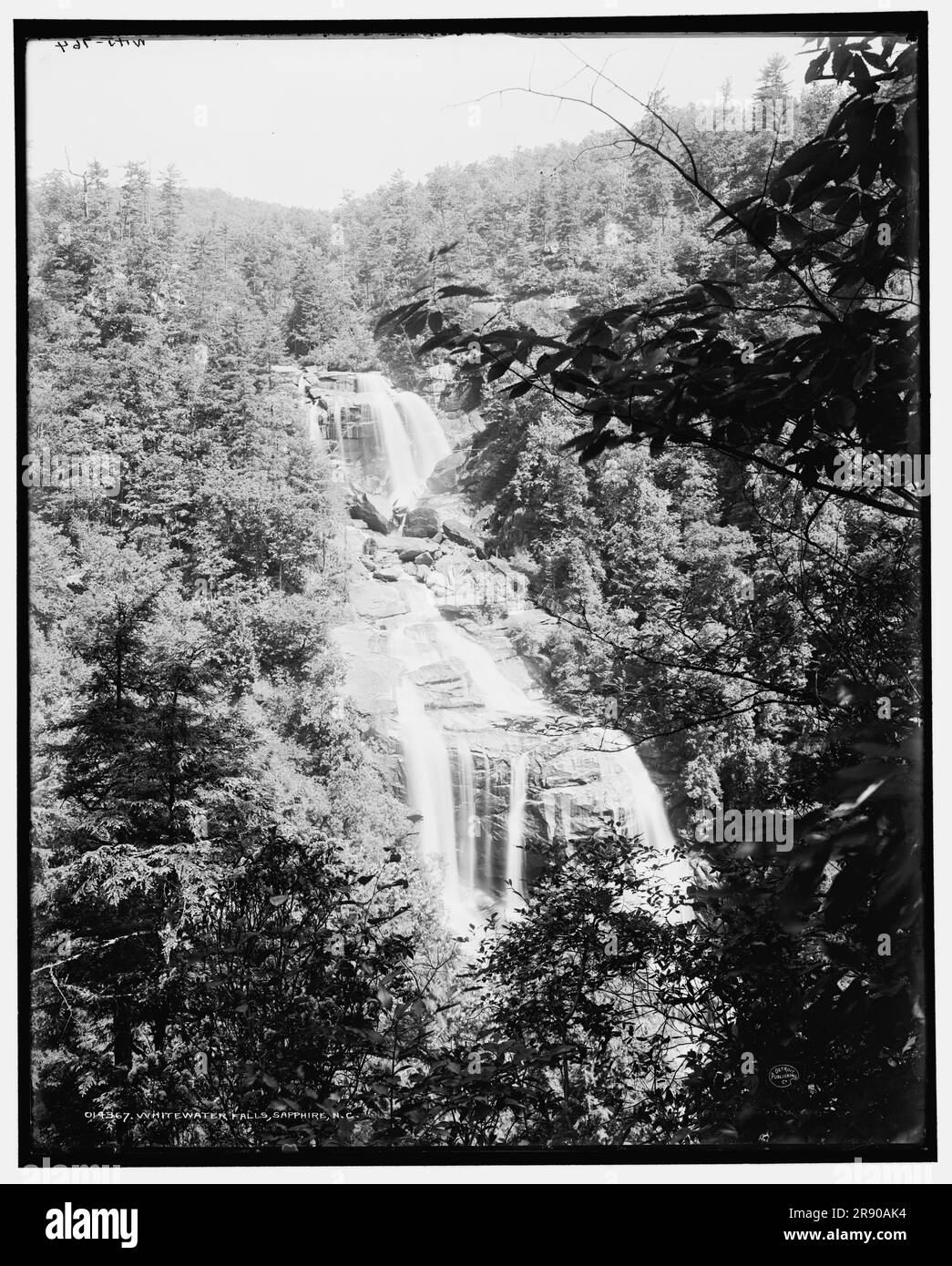 Whitewater Falls, Sapphire, N.C., (1902?). Banque D'Images