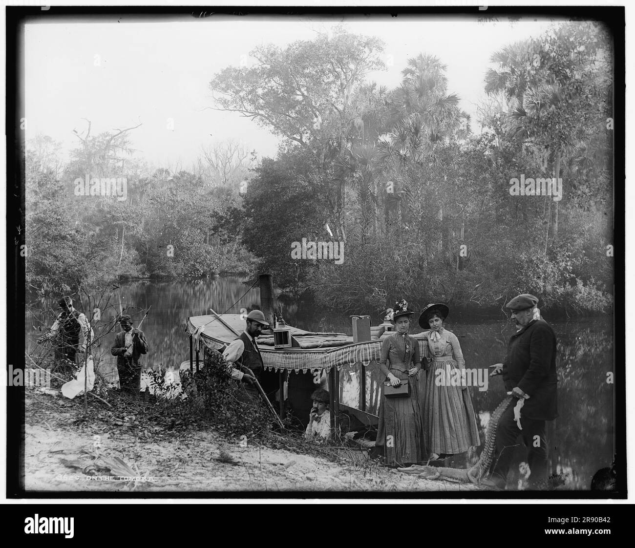 Sur le Tomoka, entre 1880 et 1897. Banque D'Images