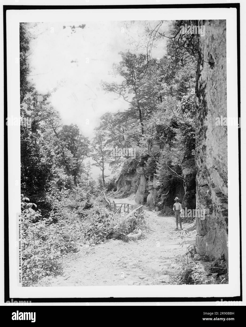 Une route de montagne, Sapphire, N.C., (1902?). Banque D'Images