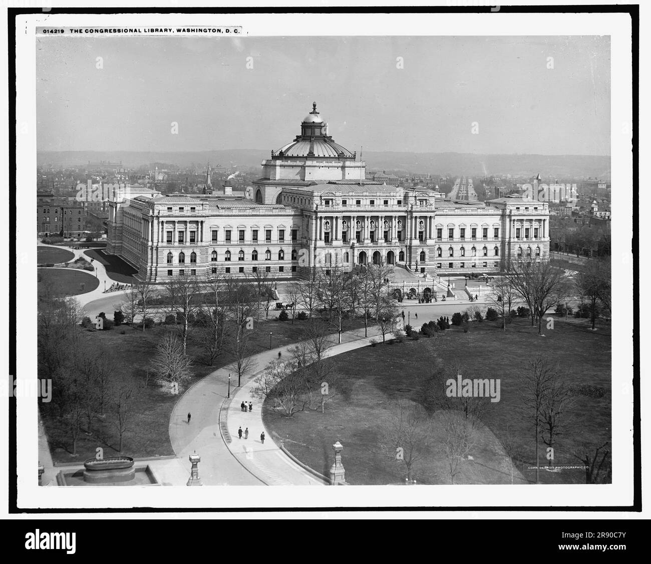 La Bibliothèque du Congrès, c'est-à-dire la Bibliothèque du Congrès, Washington, D.C., c1902. Banque D'Images