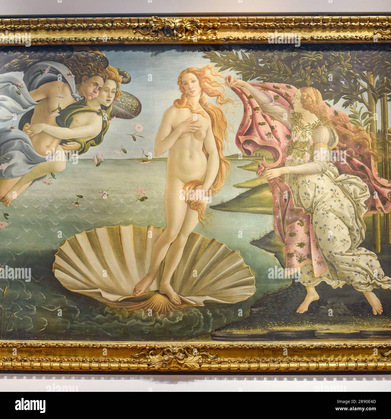 Florence, Italie - 20 novembre 2022 : naissance de Vénus (vers 1484) par Sandro Botticelli, dans la Galerie des Offices Banque D'Images