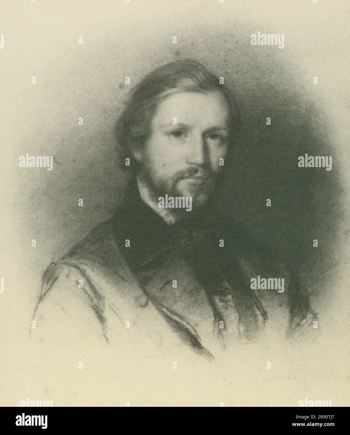 Portrait du pianiste et compositeur Charles-Valentin Alkan (1813-1888), vers 1835-1840. Collection privée. Banque D'Images