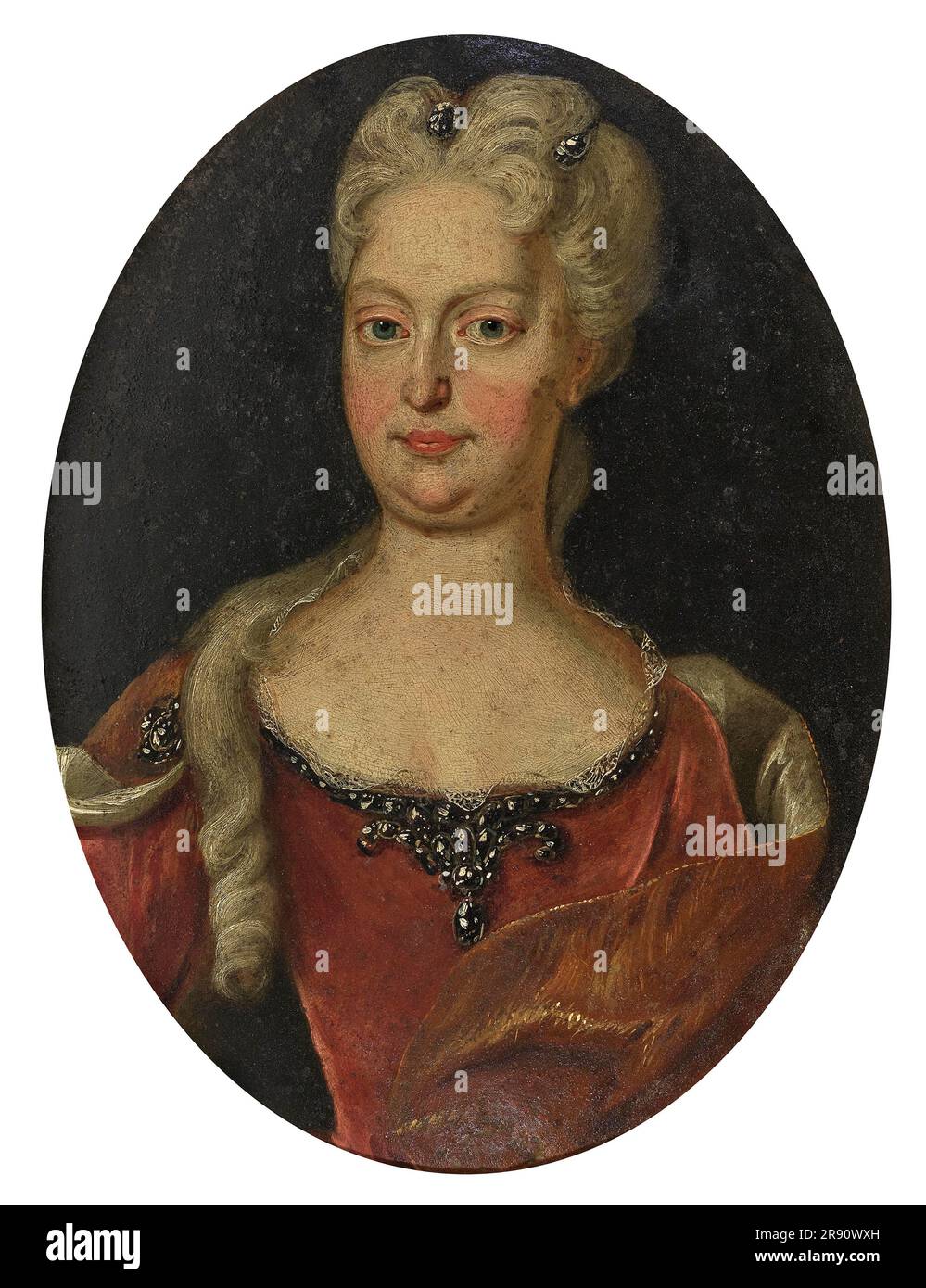 Portrait d'Elisabeth Christine de Brunswick-Wolfenb&#xfc;ttel (1691-1750), Sainte-Impératrice romaine, Premier tiers du 18th siècle. Collection privée. Banque D'Images