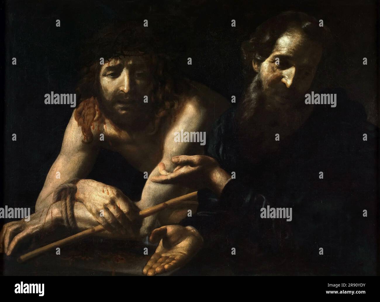 ECCE Homo, c. 1610. Trouvé dans la collection du Museo di Capodimonte, Naples. Banque D'Images