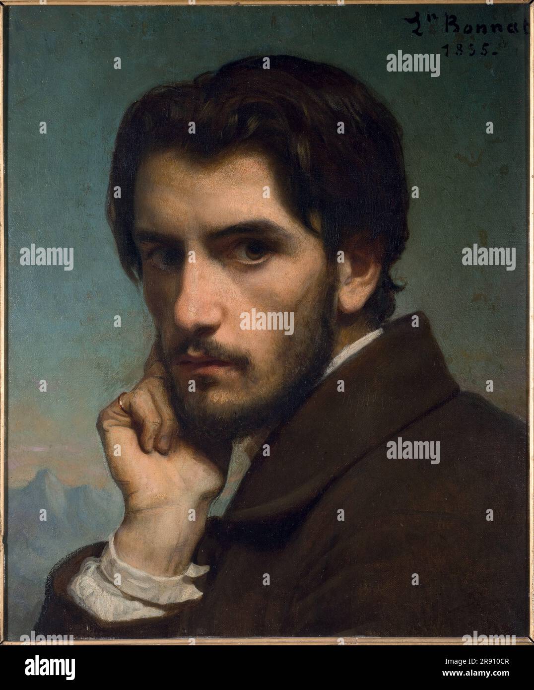 Autoportrait, 1855. Trouvé dans la collection du Muséeée d'Orsay, Paris. Banque D'Images