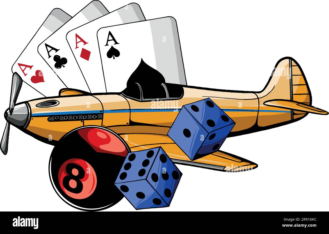 illustration vectorielle d'un avion de chasse avec jeu de pub Illustration de Vecteur