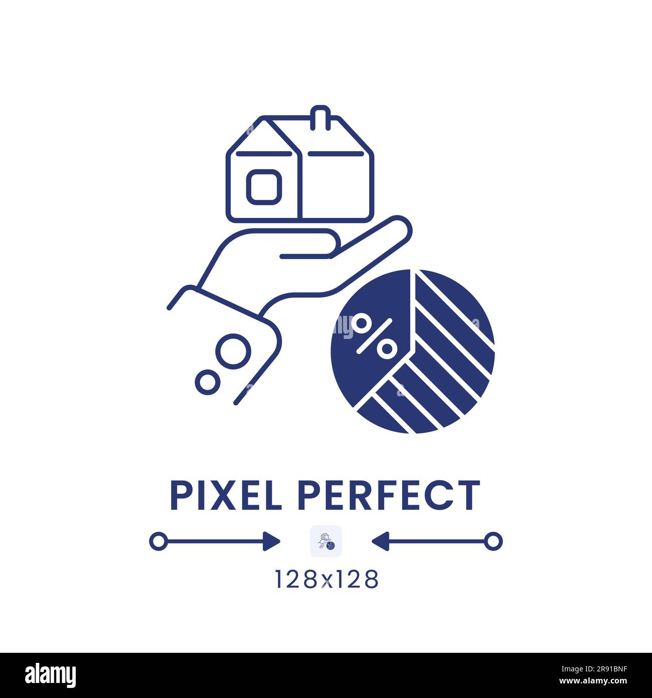 Icône de bureau pleine noire de taxe successorale Illustration de Vecteur