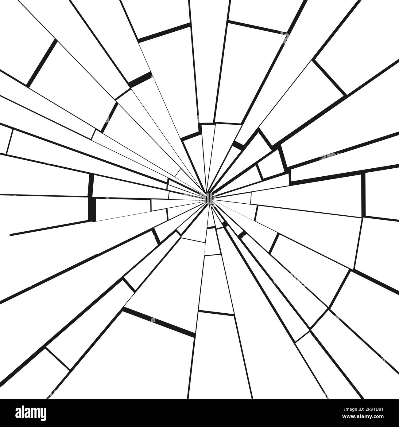 Fond en verre brisé. Vitre fissurée. Fissures sur l'écran, texture vectorielle noir et blanc. Illustration de Vecteur