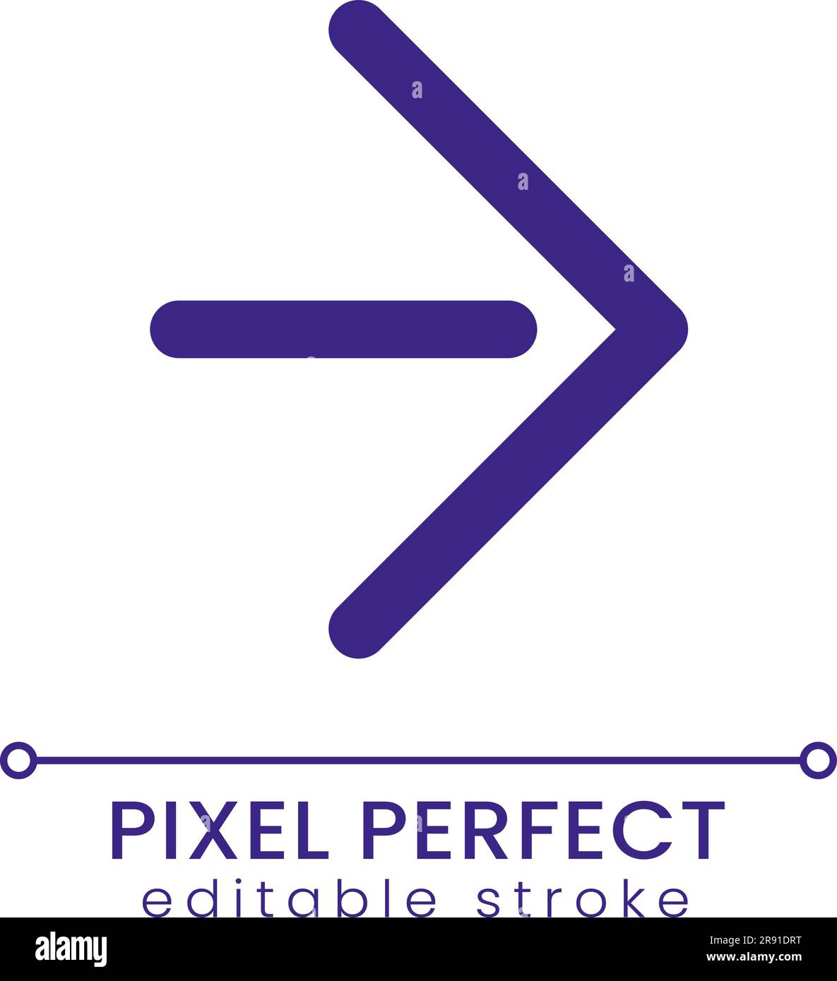 Avancer pixel Perfect RGB couleur icône de l'interface utilisateur Illustration de Vecteur