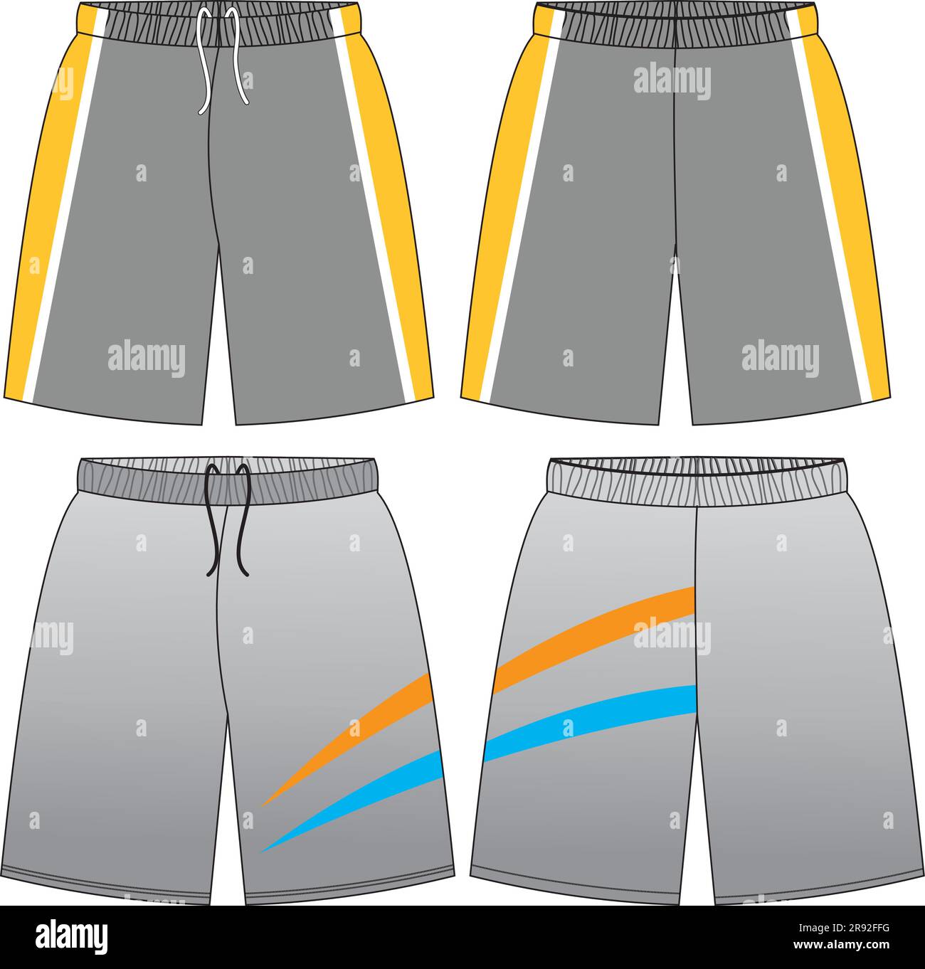 Modèles de shorts de basket-ball Illustration de Vecteur