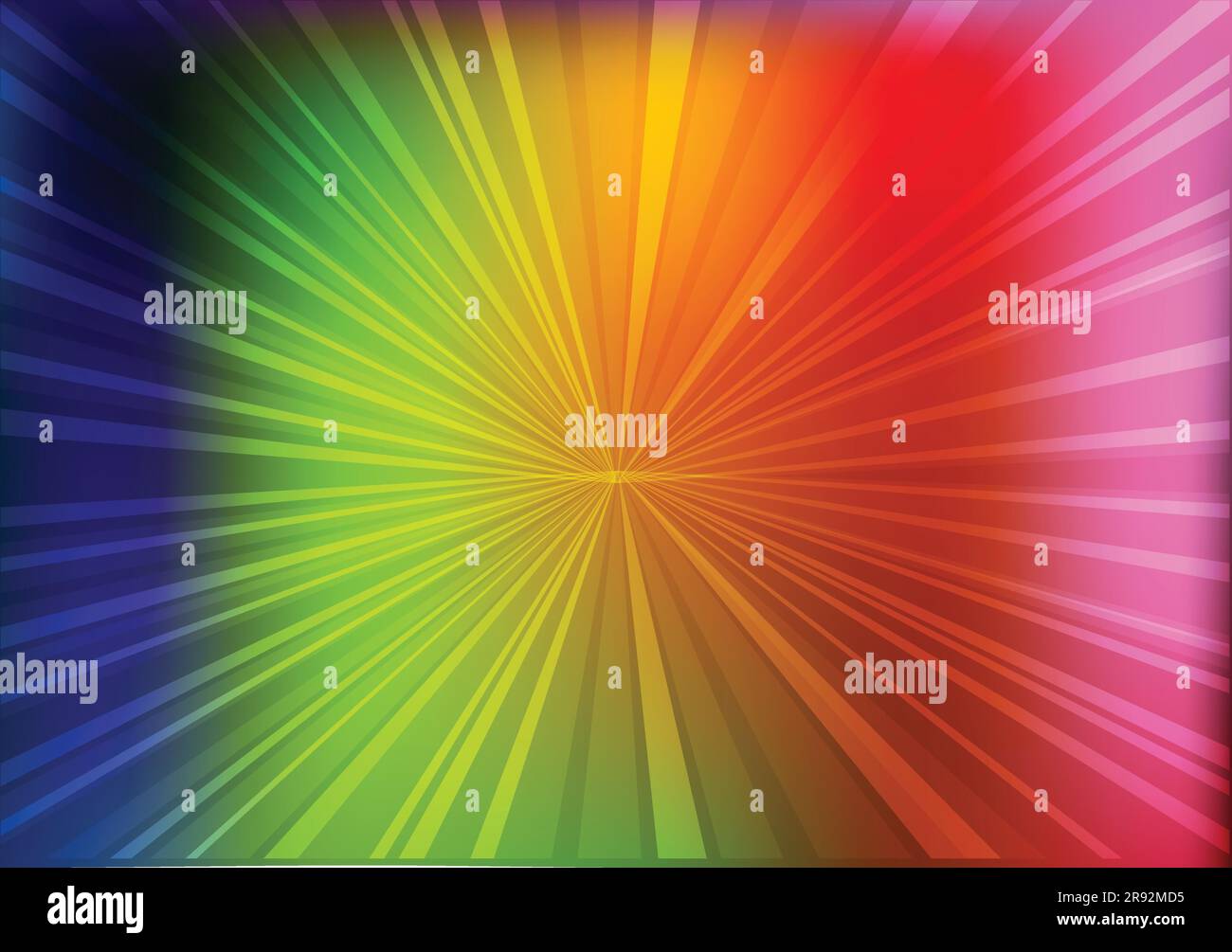 arrière-plan vectoriel abstrait avec faisceaux de rayons et dégradé coloré Illustration de Vecteur