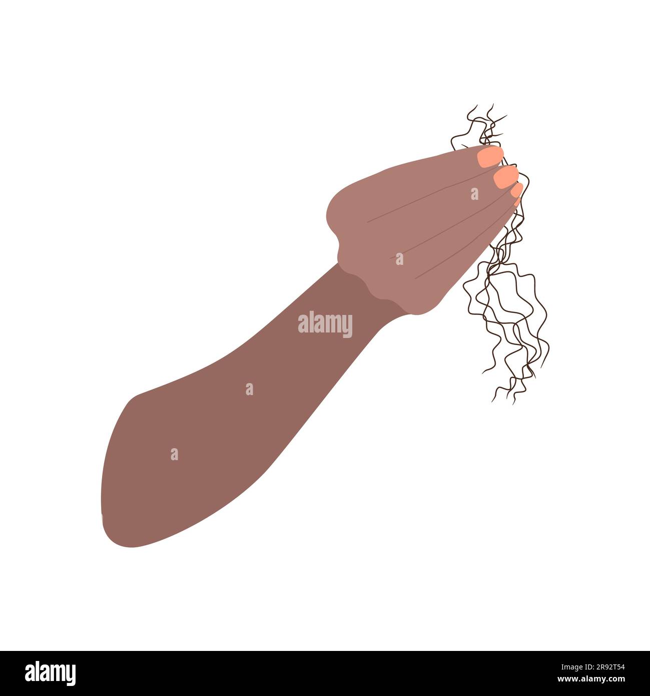 La perte de cheveux, illustration conceptuelle Banque D'Images