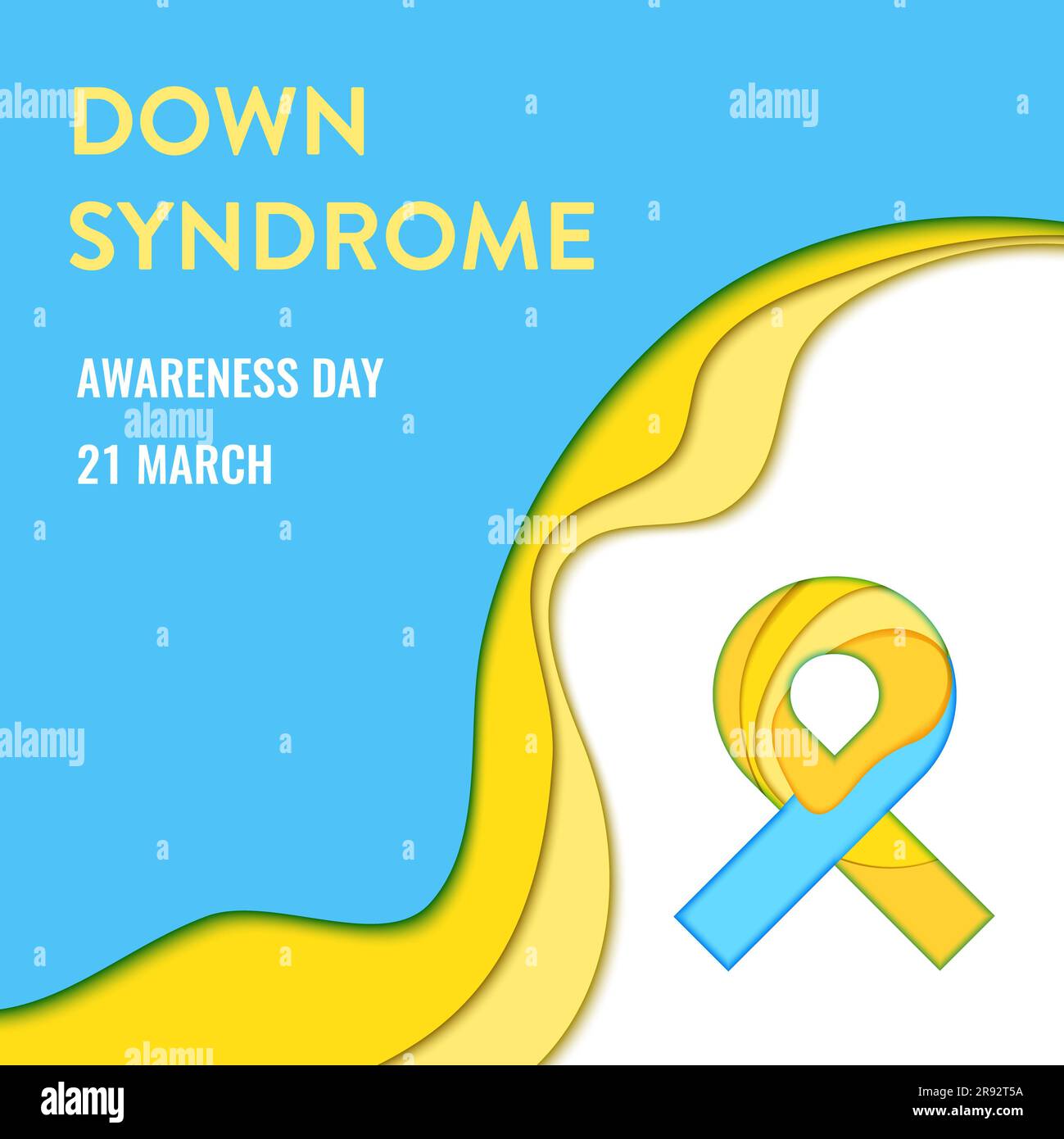 Conscience du syndrome de Down, illustration conceptuelle Banque D'Images