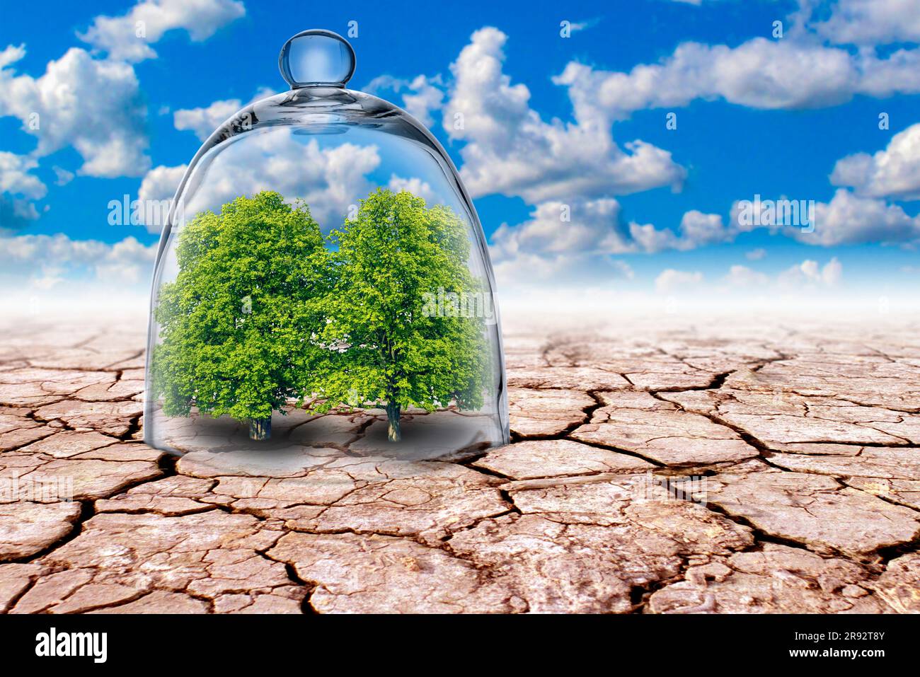 Protection de l'environnement, image composite conceptuelle Banque D'Images