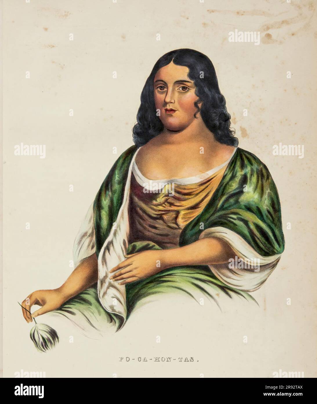 Pocahontas, illustration Banque D'Images
