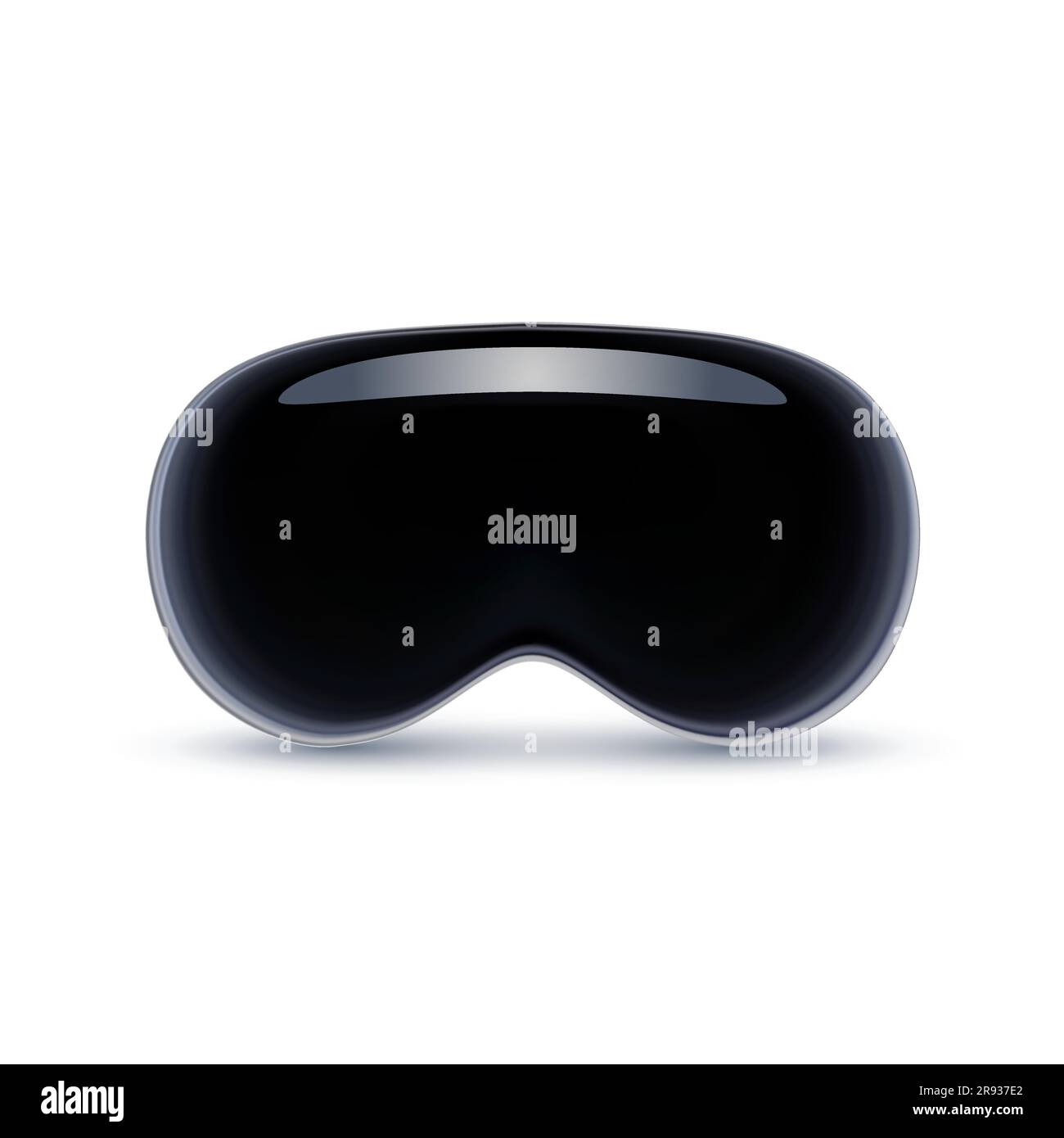 Nouvelles lunettes VR modernes. Casque de réalité virtuelle. Illustration réaliste du vecteur 3D. Illustration de Vecteur