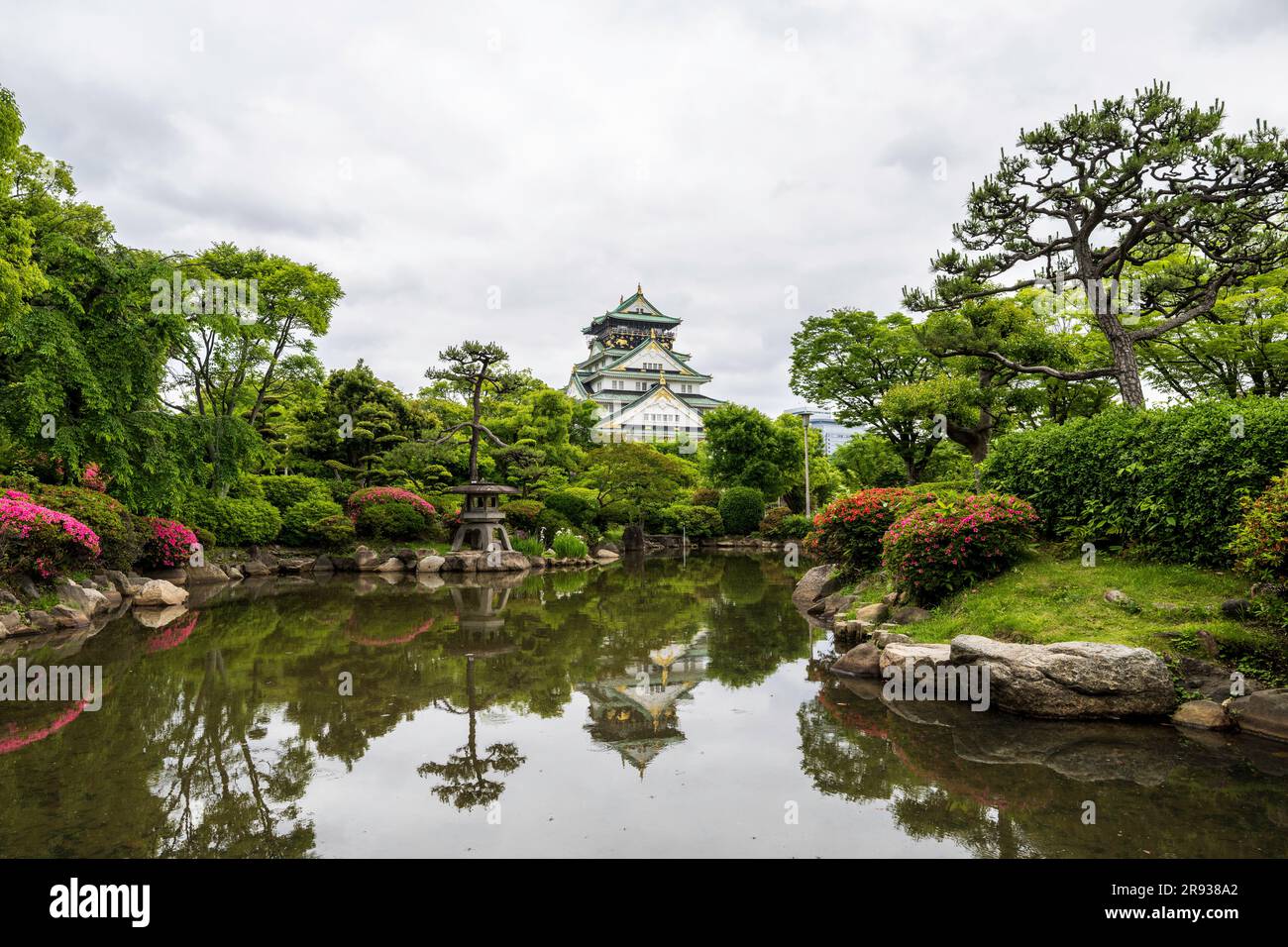 Le Château d'Osaka à Osaka, Japon Banque D'Images
