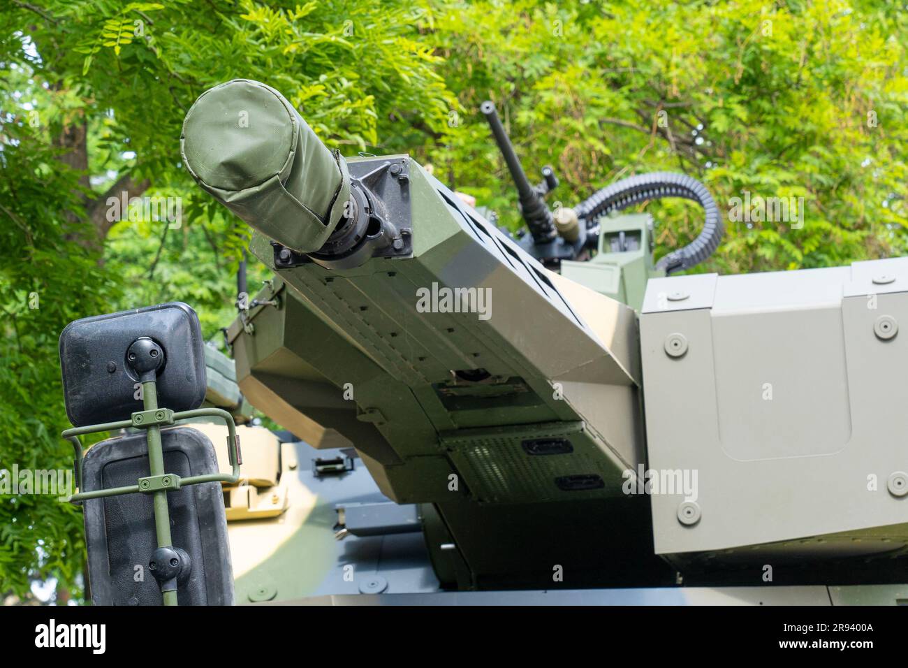 Tourelle de véhicule de combat d'infanterie Lynx (IFV) avec mitrailleuse 30mm Banque D'Images