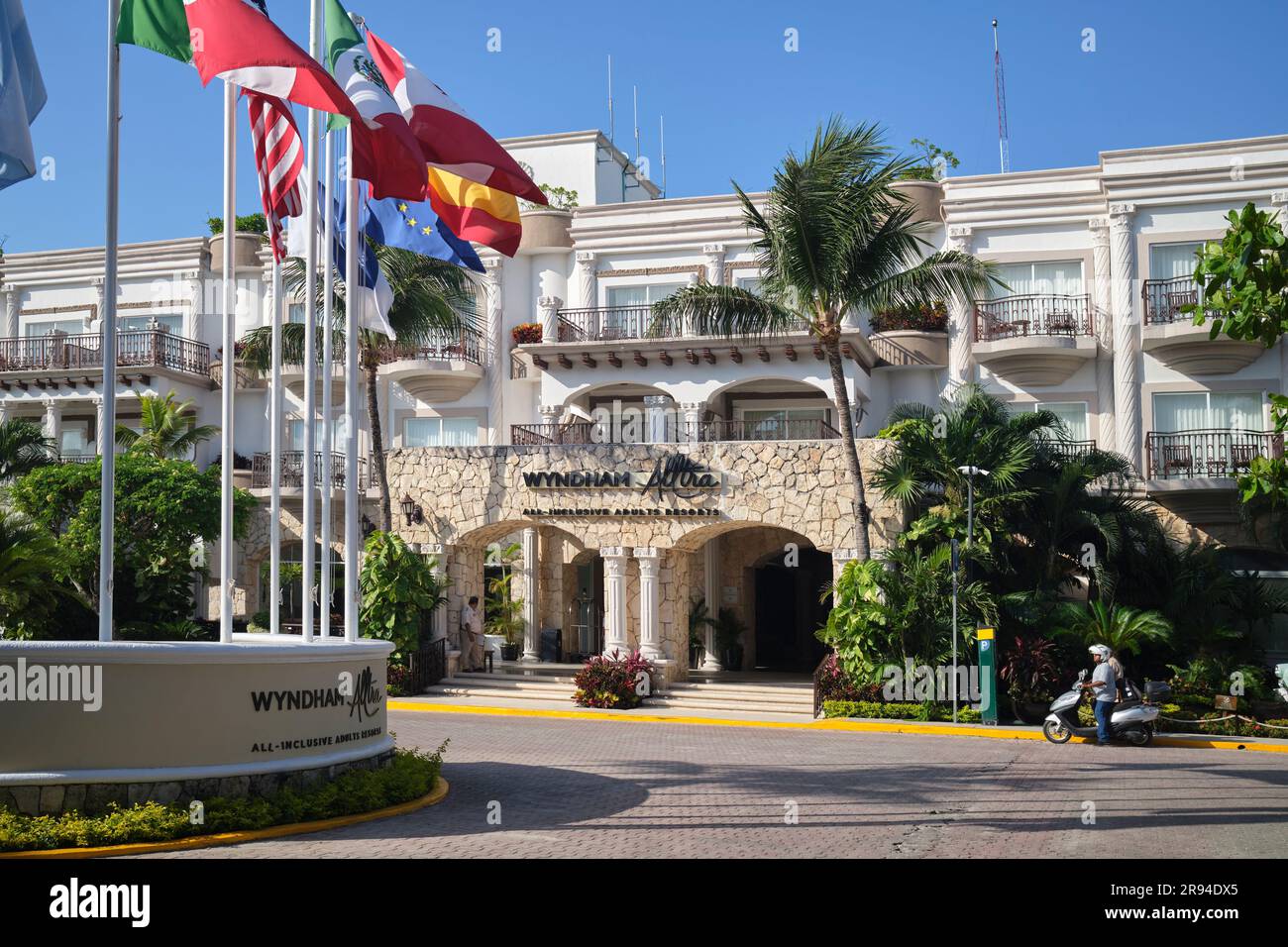Wyndham Altra Resort Hotel Playa del Carmen Yucatan Mexique Banque D'Images