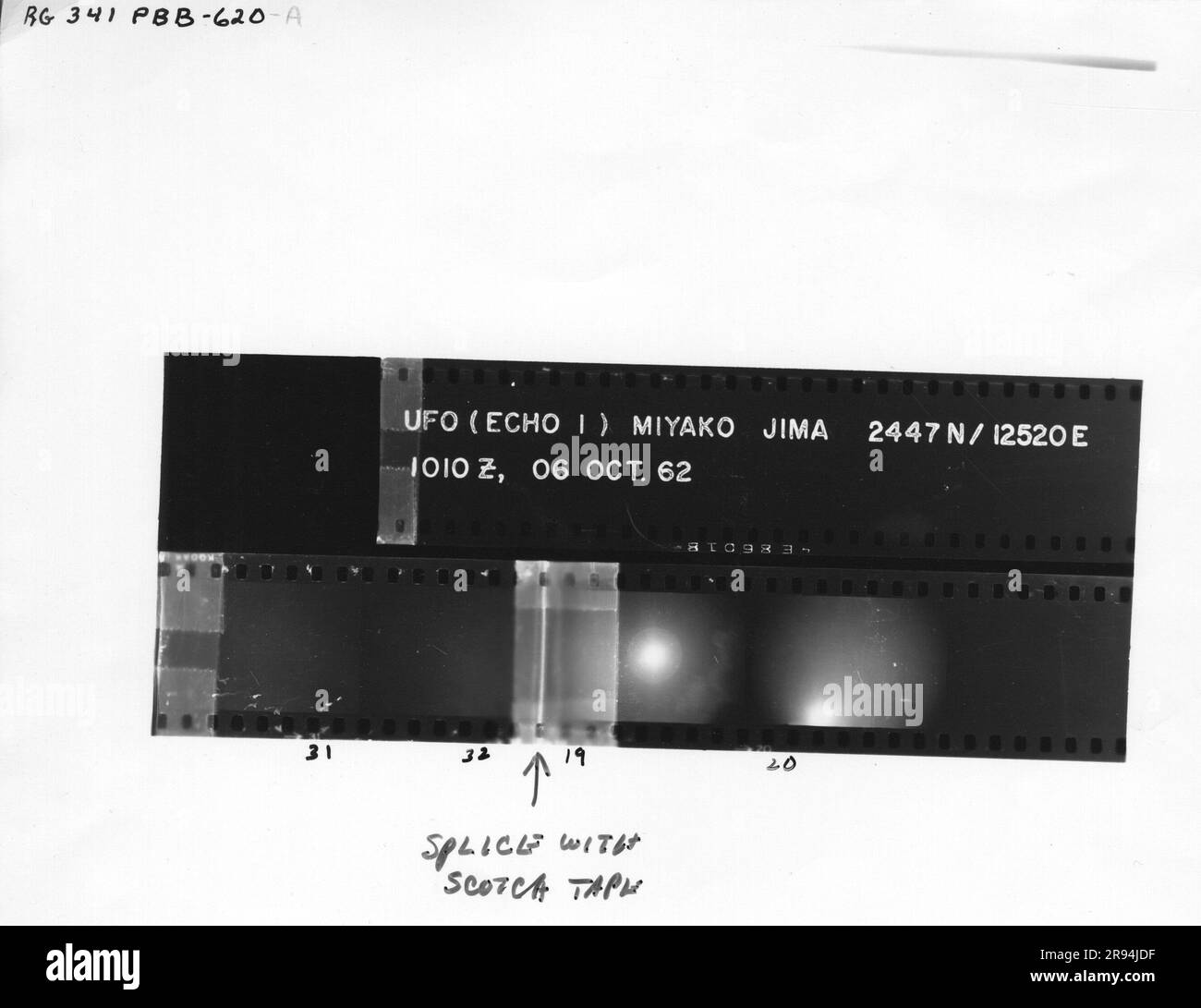 Naha, Okinawa film 6-7 octobre 1962 projet 'LIVRE BLEU' Banque D'Images