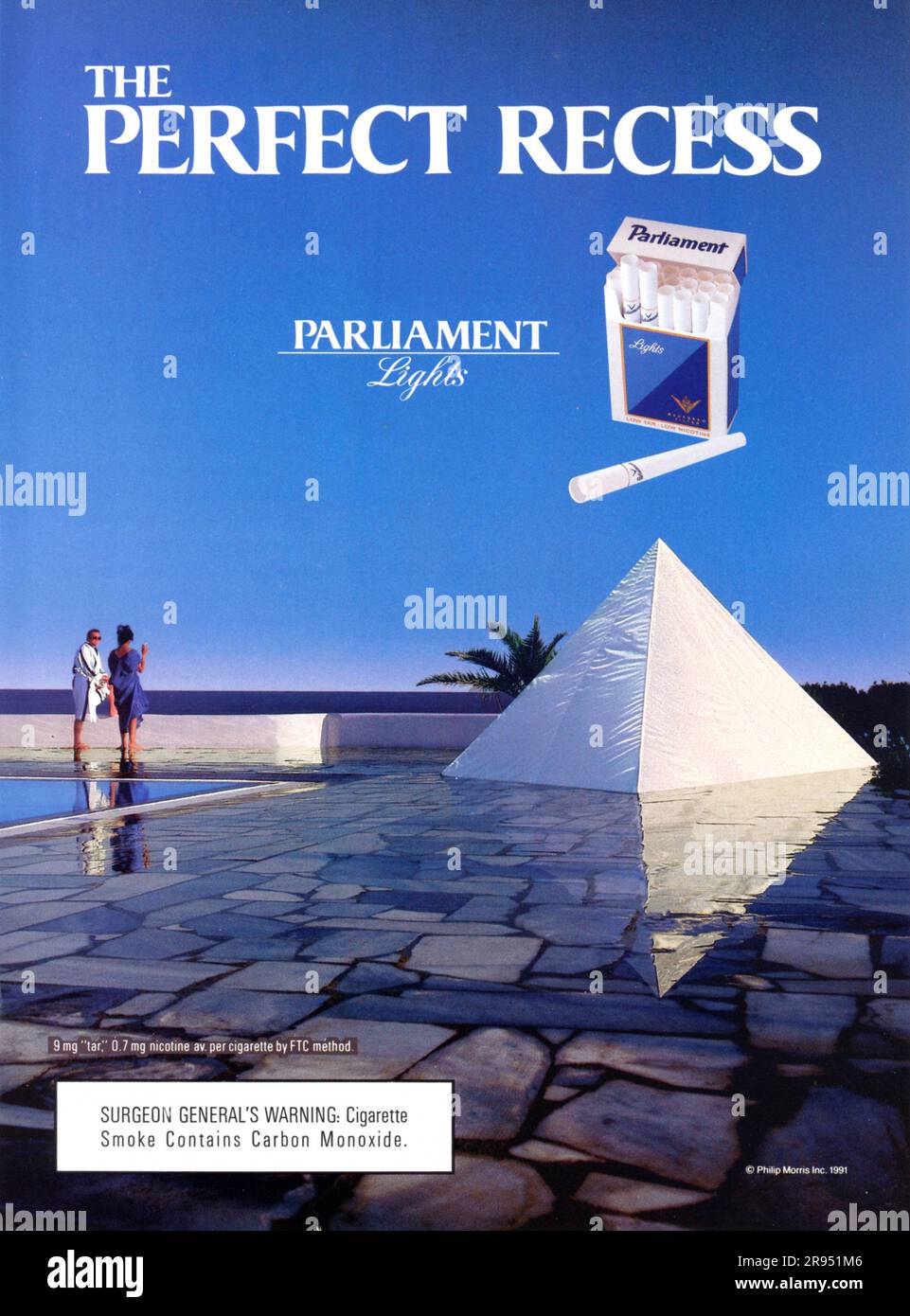 Vintage Mars 1991 'Playboy' magazine publicité, USA Banque D'Images