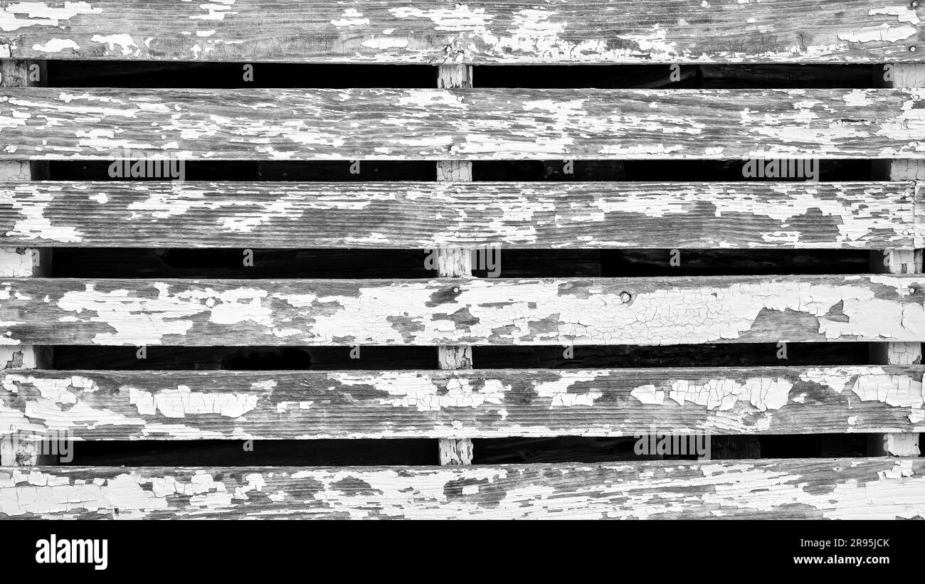 ancienne grange bois planches peeling peinture blanche pour ressources graphiques modèle de fond Banque D'Images