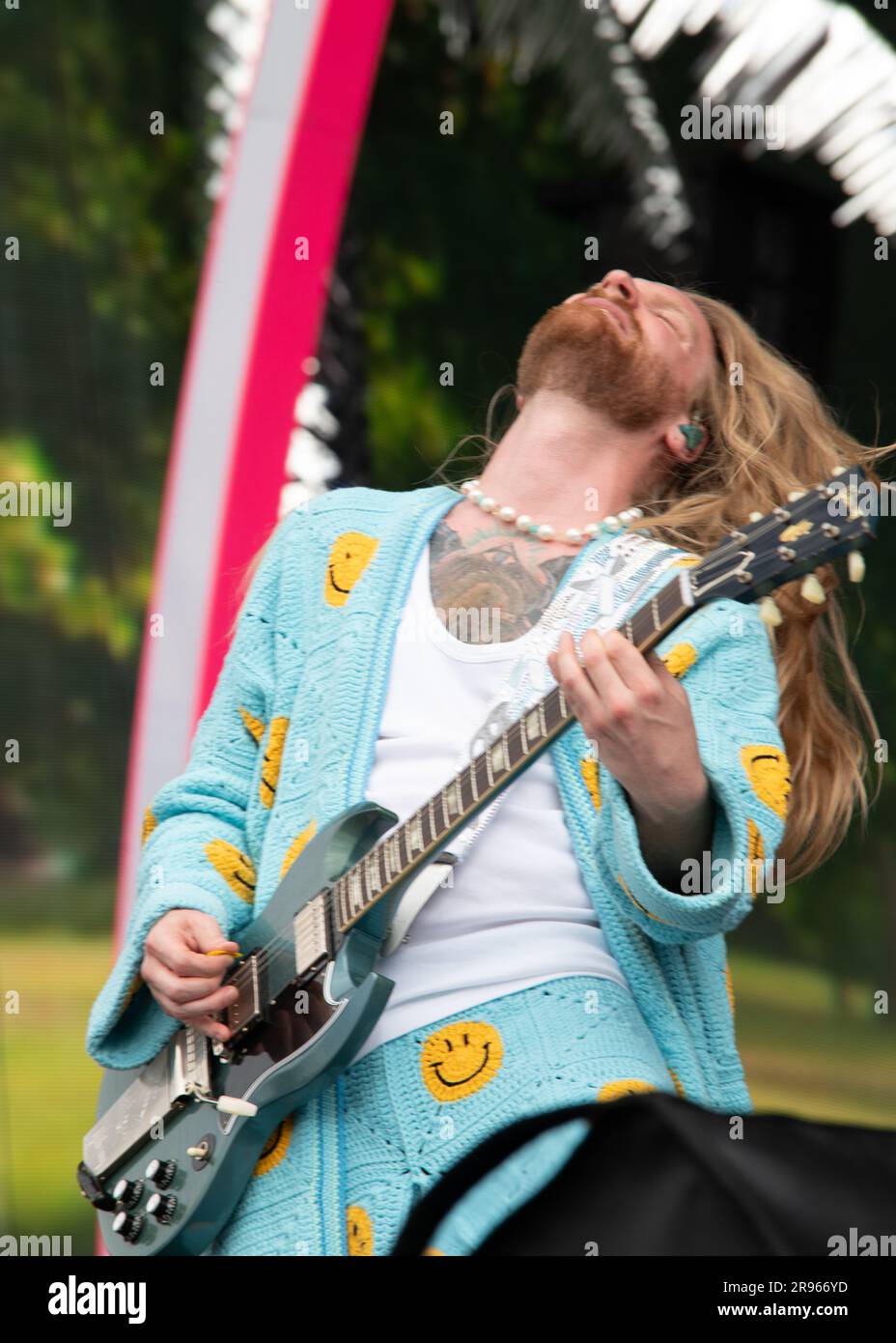 Londres, Royaume-Uni, 24th juin 2023. Sam Ryder joue en direct au BST Summertime Festival à Hyde Park pour soutenir Pink et Gwen Stefani. Cristina Massei/Alamy Live News Banque D'Images