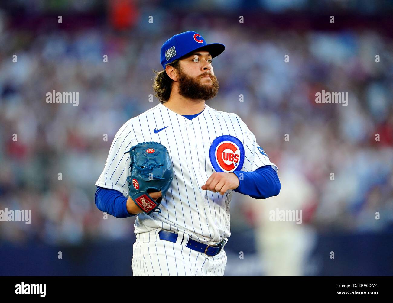 Anthony Kay des Chicago Cubs lors du match MLB London Series au London Stadium, Londres. Date de la photo: Samedi 24 juin 2023. Banque D'Images