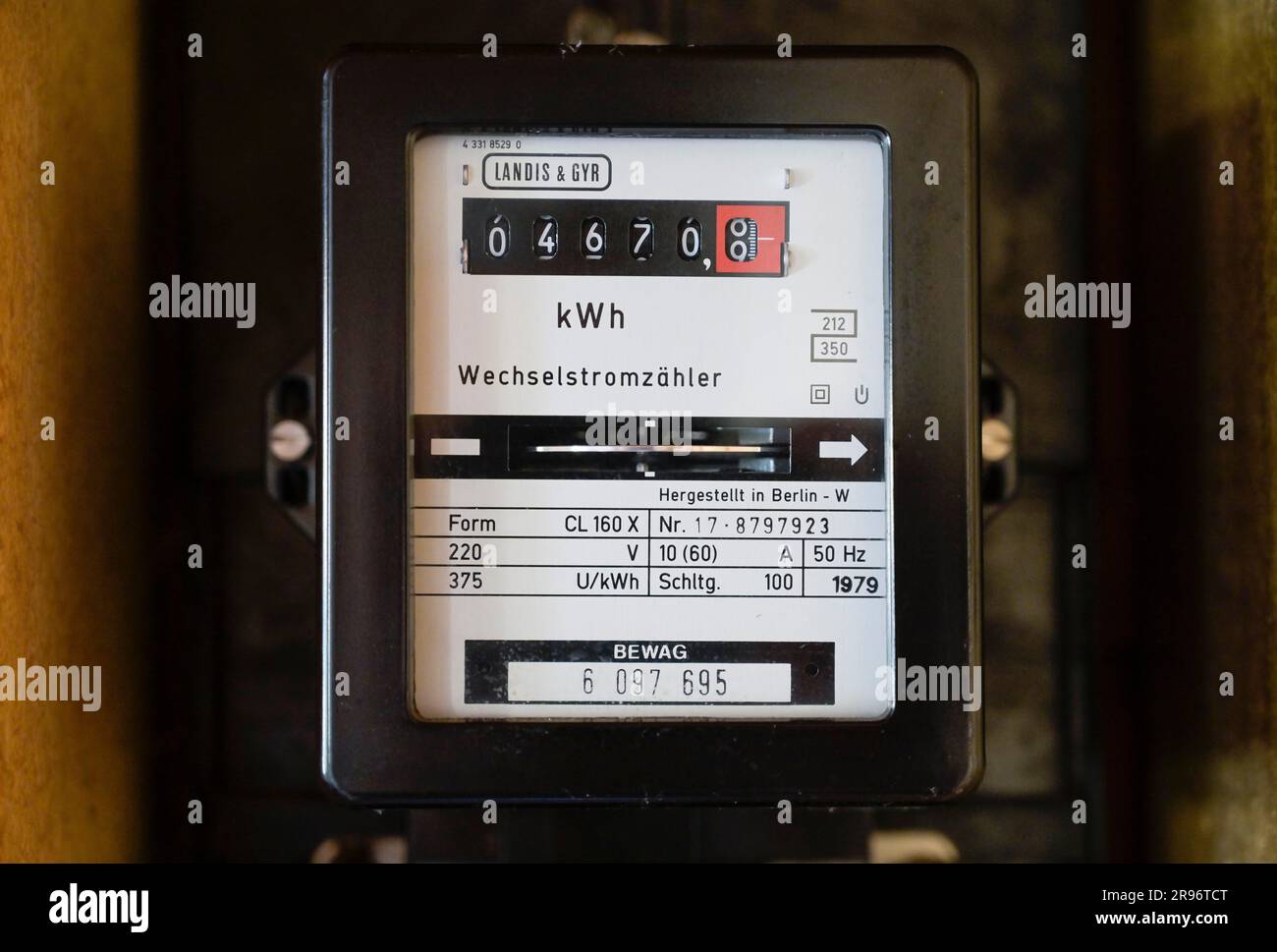 Compteur d'électricité Banque D'Images