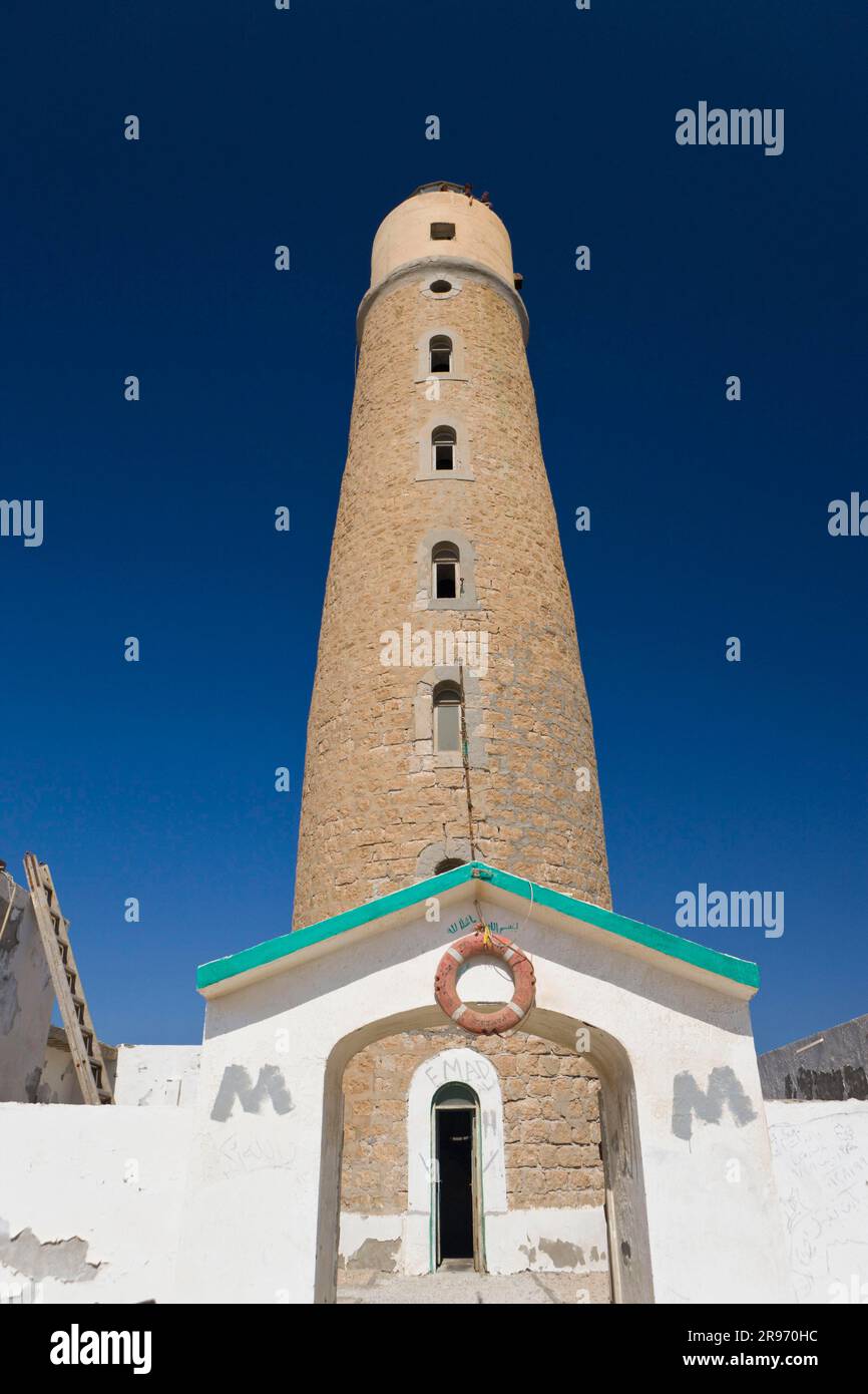 Phare de Big Brother, Îles Brother, Mer Rouge, Égypte Banque D'Images