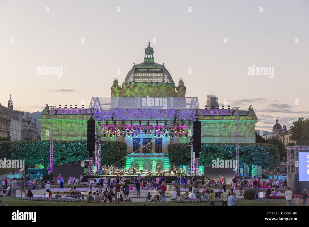 Concert en plein air en été Banque D'Images