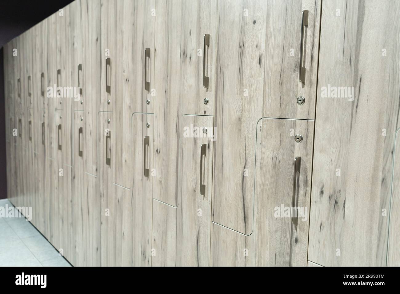 Vestiaire du gymnase libre Banque D'Images