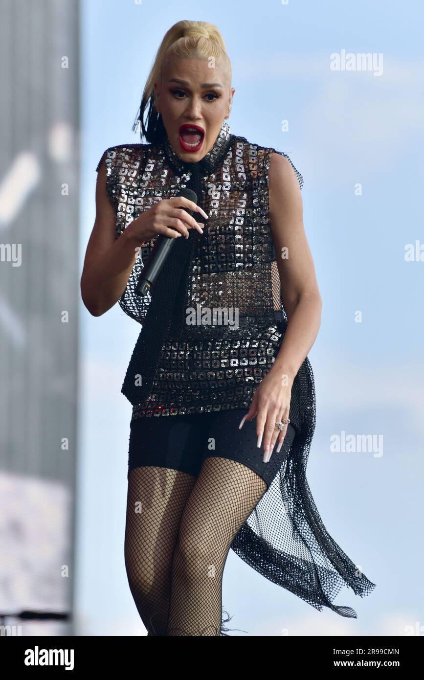 Londres, Royaume-Uni. 24th juin 2023. Gwen Stefani soutien Pink - Live in Hyde Park, Londres Credit: Graham Tarrant/Alay Live News Banque D'Images