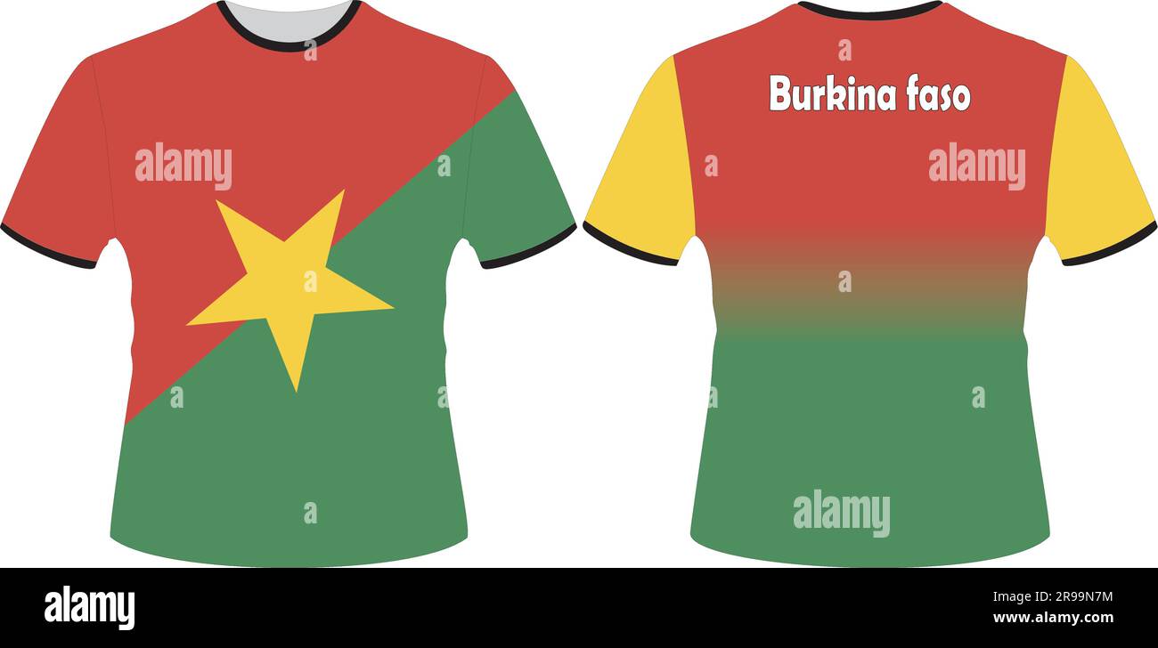 T Shirts Design avec vecteur drapeau Burkina-faso Illustration de Vecteur