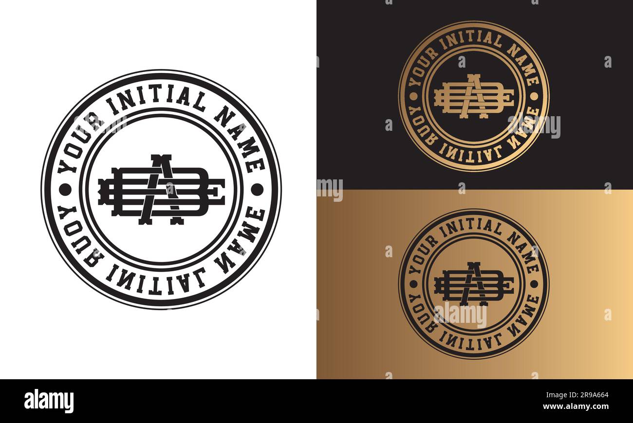 Luxe initial ABE ou BEA Monogram lettre texte logo Streetwear mode ABE Logotype initial police initiale traditionnelle Illustration de Vecteur