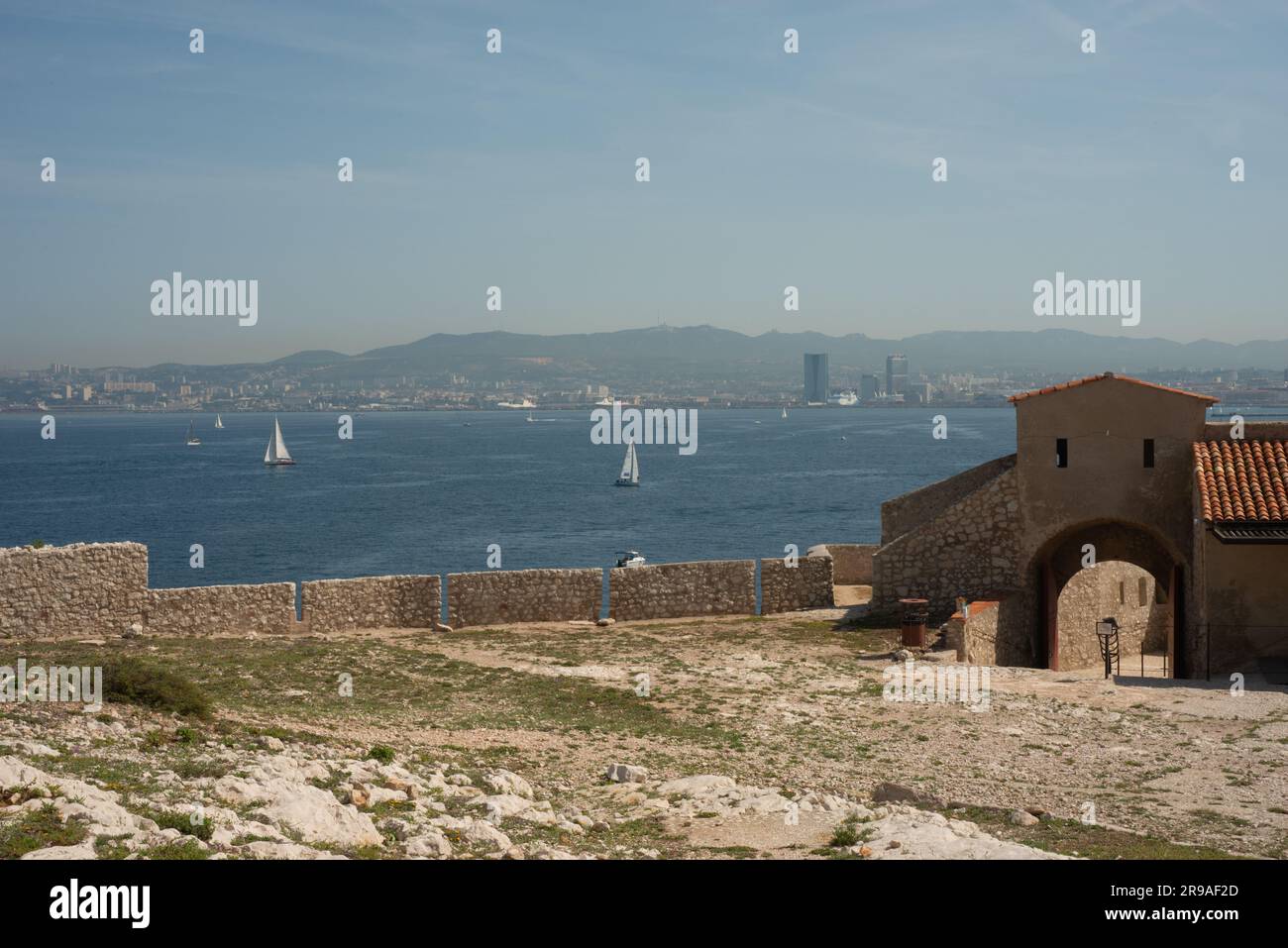 Le Château d'If, un des cadres du roman d'aventure d'Alexandre Dumas le Comte de Monte Cristo est une forteresse située sur l'Île d'If Banque D'Images