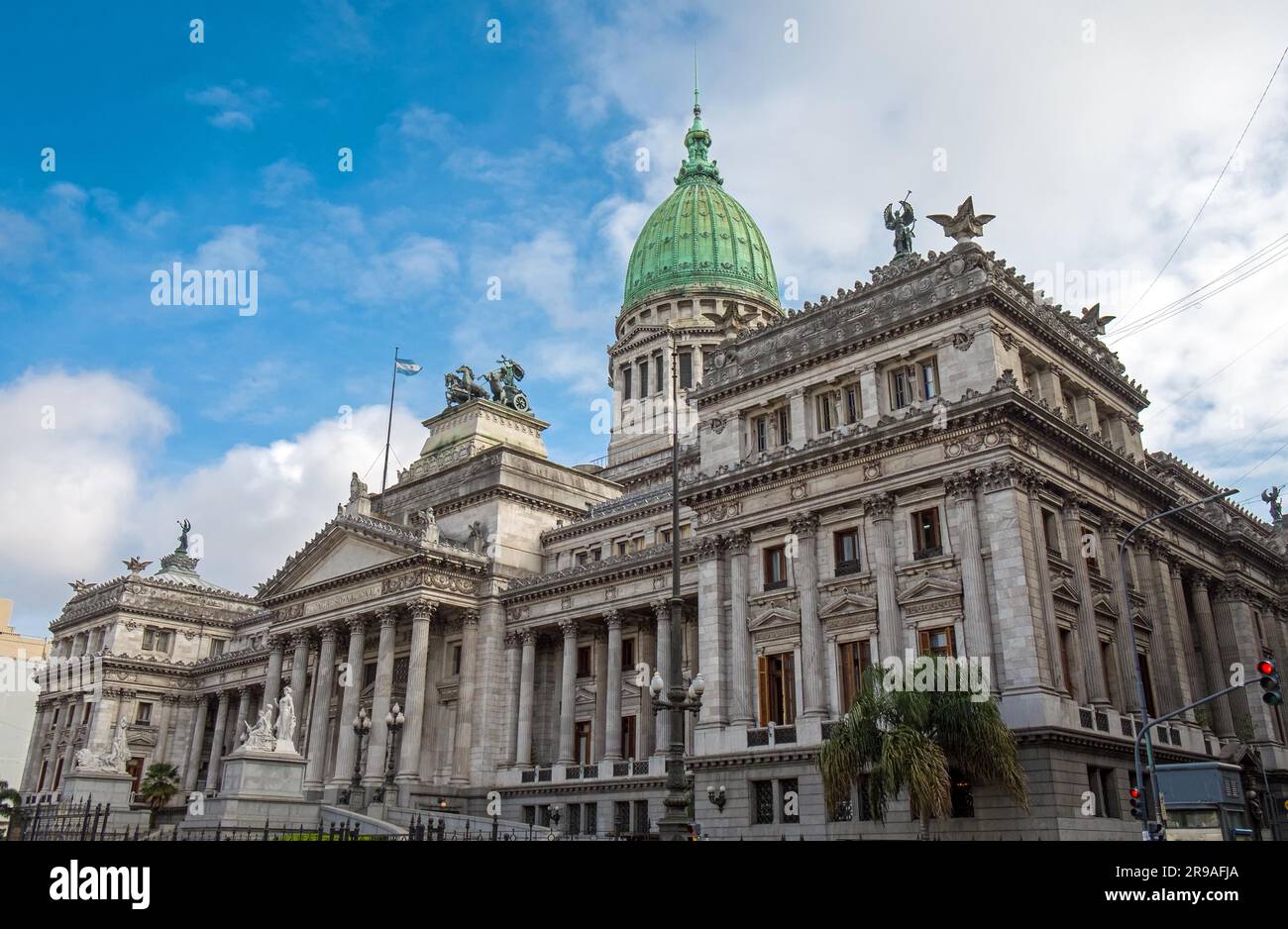 Le Palais des Congrès de Buenos Aires, Argentine, le siège du Parlement Banque D'Images